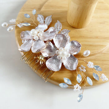 Gold Flower Hair Comb, 3 of 4