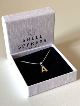 Sterling Silver Initial Pendant Necklace, 3 of 7