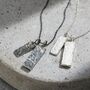 Men's Personalised Double Tag Necklace, thumbnail 6 of 9