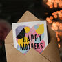 Fun Retro Abstract Pastel Colour Mother's Day Card, thumbnail 3 of 6