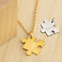 Personalised Puzzle Piece Pendant Necklace, thumbnail 1 of 7