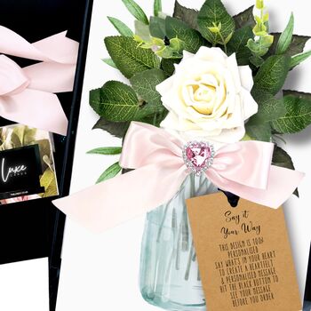 Rose Personalised Mothers Day Card Boxed, 4 of 9