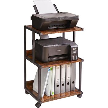 Three Tier Printer Stand Storage Shelf Rack Organiser, 5 of 6