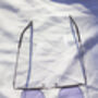 Purple Nose Bridge Angular Rectangle Aviator Sunglasses, thumbnail 8 of 9