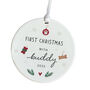 Pet First Christmas Gift Ceramic Ornament, thumbnail 3 of 7