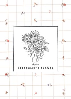 Birth Month Flower Gift Print, 7 of 12