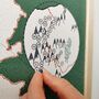 52 Peaks Welsh Mountain Corkboard Print, thumbnail 4 of 9