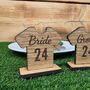 Oak Veneer Football Shirt Place Name Setting Weddings Event, thumbnail 5 of 5