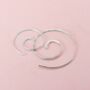 Spiral Hoop Earrings In Sterling Silver, thumbnail 1 of 6
