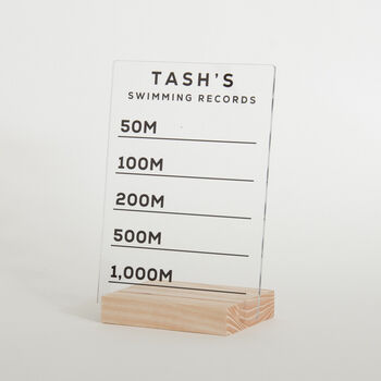 Personalised Swimming Records Sign, 2 of 8