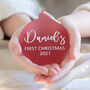 Personalised Frosted Christmas Tree Ornament, thumbnail 1 of 5