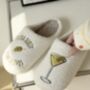 Its Spritz O Clock Embroidered Slippers, thumbnail 7 of 9