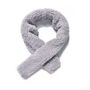 Luxury Grey Teddy Fleece Scarf, thumbnail 3 of 4