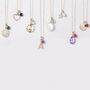 Personalised 9ct Gold December Birthstone Necklace, thumbnail 6 of 12