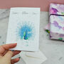 Mothers Day Plantable Seed Paper Peacock Card, thumbnail 2 of 5