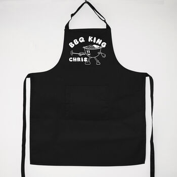 Personalised BBQ King Apron, Funny Grilling Apron, 3 of 12