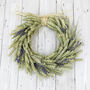 Handmade Lavender Wheat Wreath, thumbnail 1 of 12