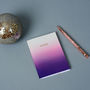 Purple Gradient A6 Notebook, thumbnail 1 of 2
