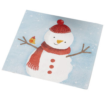 Christmas Snowman Paper Napkins, 2 of 2