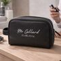 Personalised Mr Groom Wedding Toiletry Wash Bag, thumbnail 1 of 5