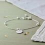 Delicate Pearl Chain Bracelet, thumbnail 4 of 9
