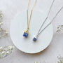 Personalised Tanzanite December Birthstone Necklace, thumbnail 3 of 7