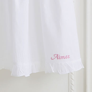 Flower Girl's Personalised Cotton Dress, 6 of 6