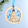 Personalised 1st Christmas Tree Hanging Decoration, thumbnail 4 of 5