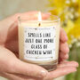 Smells Like Just One More Glass Of Chicken Wine Candle, thumbnail 1 of 6