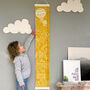 Personalised Mountain Adventure Canvas Height Chart, thumbnail 1 of 11