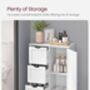 Freestanding Bathroom Storage Cabinet With Drawers, thumbnail 3 of 10