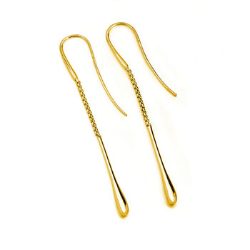 Drop Earrings In 18ct Gold Plated, 2 of 3