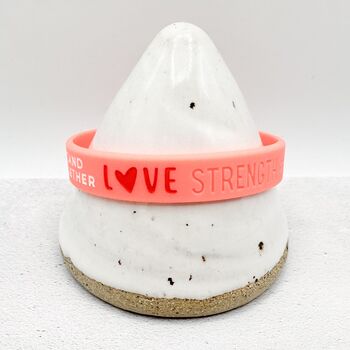 Red Awareness Ribbon Bracelet Wristband, 7 of 9