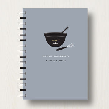 Personalised Baking Lover's Recipe Journal Or Notebook, 7 of 10