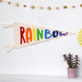 Rainbow Pennant Flag, thumbnail 1 of 3