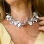 Dramatic Keshi Pearl Choker Necklace, thumbnail 1 of 10