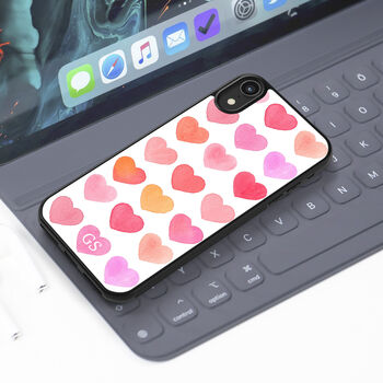 Pastel Love Hearts iPhone Case Personalised, 2 of 2