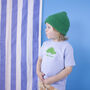 Roarsome Toddler Dinosaur Organic T Shirt, thumbnail 2 of 4