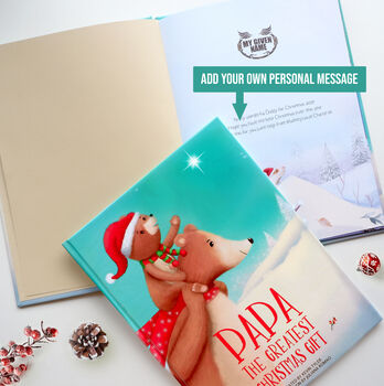 Personalised Christmas 'Greatest Gift' Daddy Book, 3 of 12