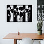 Modern Abstract Poppy Wood Art Home Or Office Decor, thumbnail 5 of 10