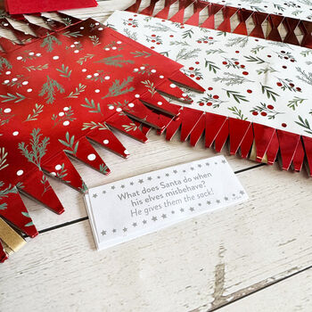Luxury Red And White Christmas Make Your Own Diy Crackers Set Of Six, 7 of 7