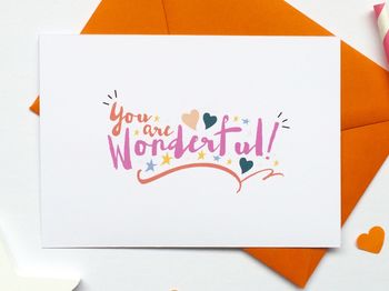 Personalised You Are Wonderful Exam Results Print, 3 of 4
