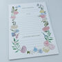 A5 Floral Positive Intention Lined Notepad, thumbnail 2 of 2