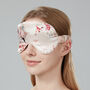 Mulberry Silk Sleep Mask Gift Box Eye Mask 100% Pure Soft Silk Pink Blossom Floral Fully Adjustable Luxury Travel Gift Blackout Hypoallergenic, thumbnail 4 of 6