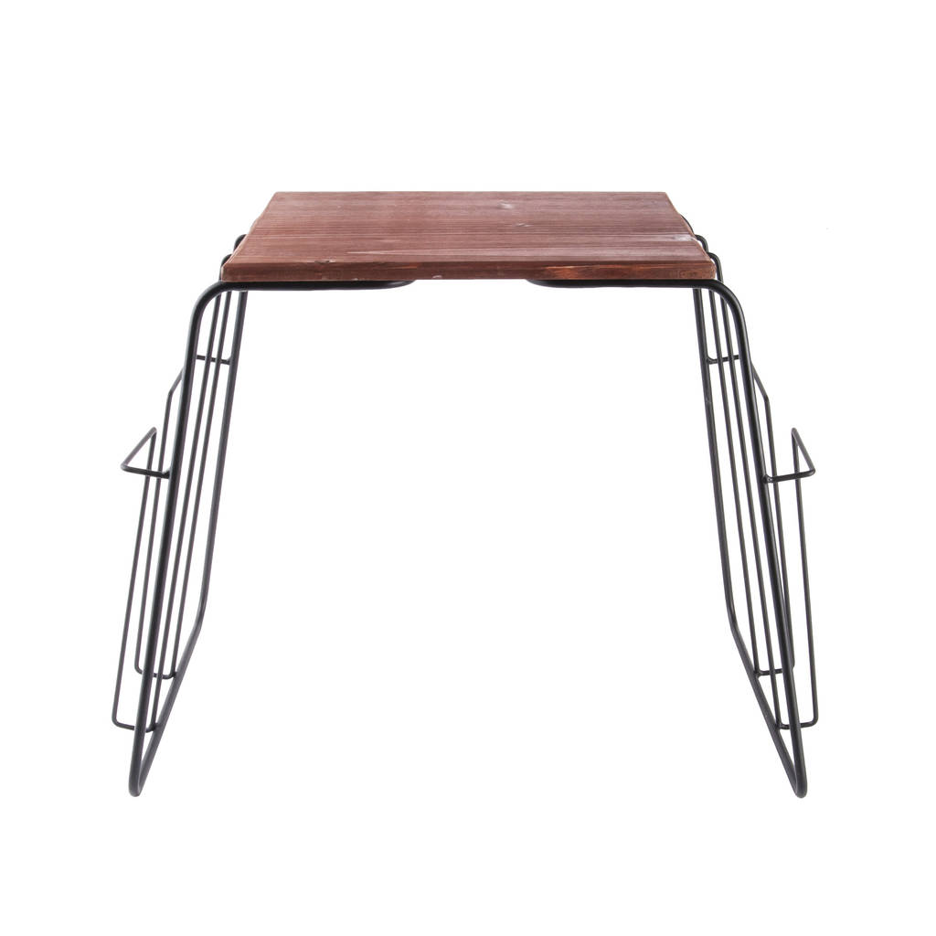 black wire magazine rack side table by posh totty designs interiors
