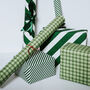 Christmas Green Gingham Luxury Wrapping Paper, thumbnail 4 of 6