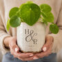 Personalised Couple Initials Plant Pot, thumbnail 1 of 7