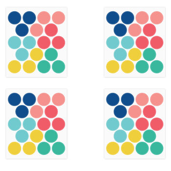 Bright Colourful Wall Sticker Dots, 4 of 8