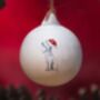 Bedlington Terrier Ceramic Bauble, thumbnail 1 of 2