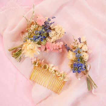 The Pearly Prairie Dried Flower Baked Blossom Corsage, 3 of 3